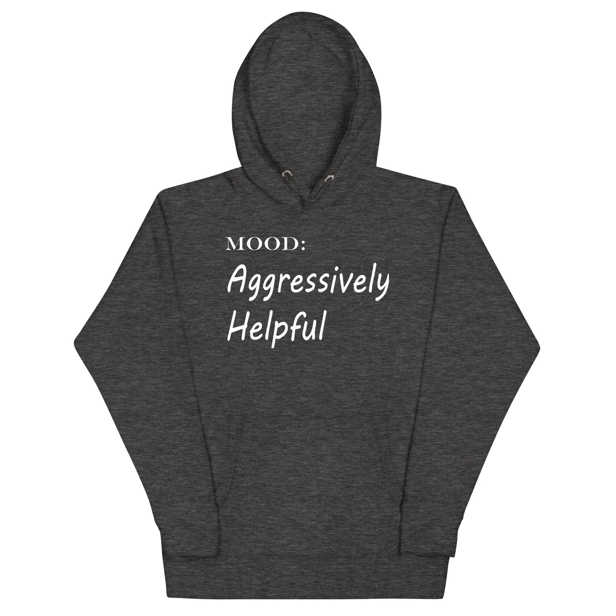 Aggressively Helpful in White - My Mood Gear