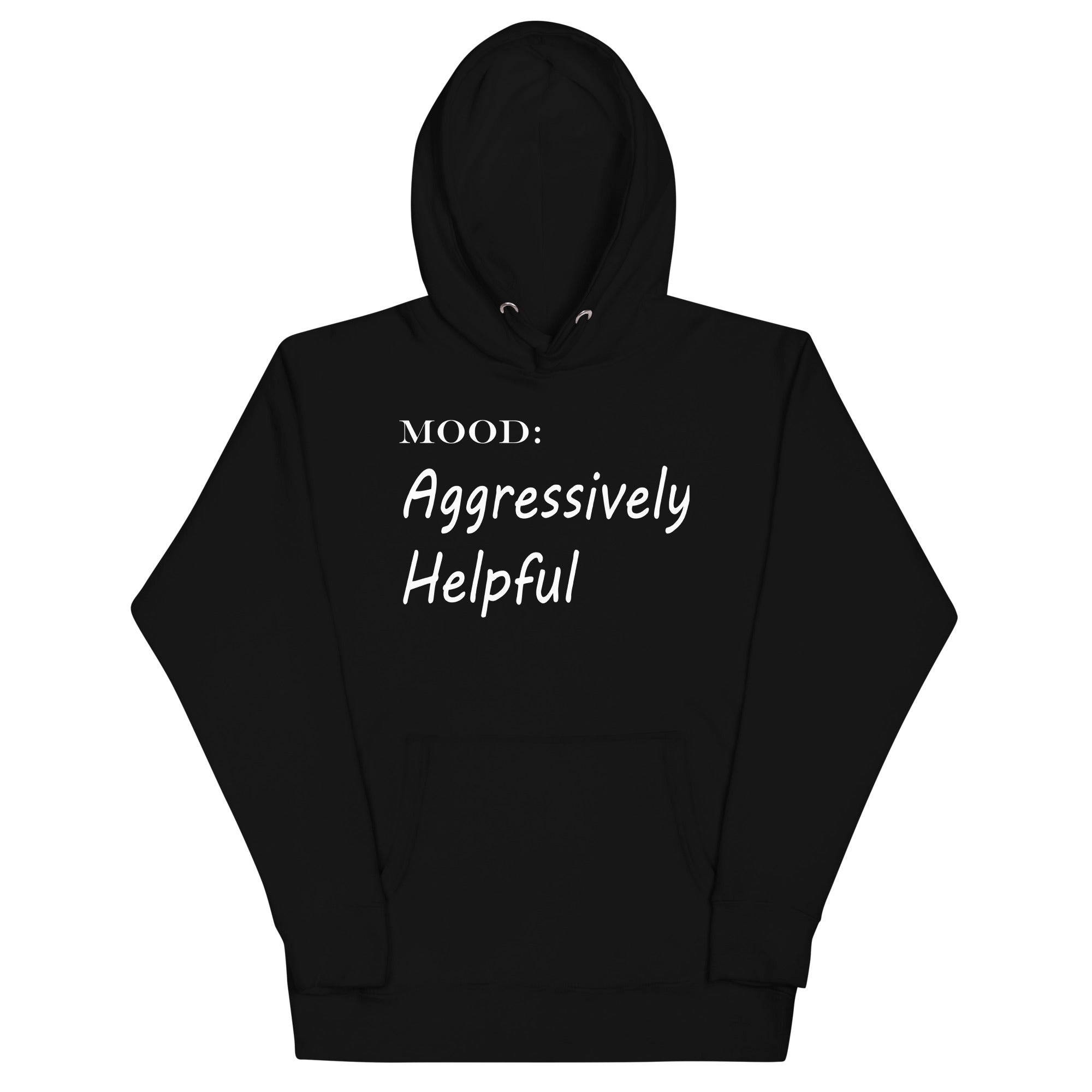 Aggressively Helpful in White - My Mood Gear