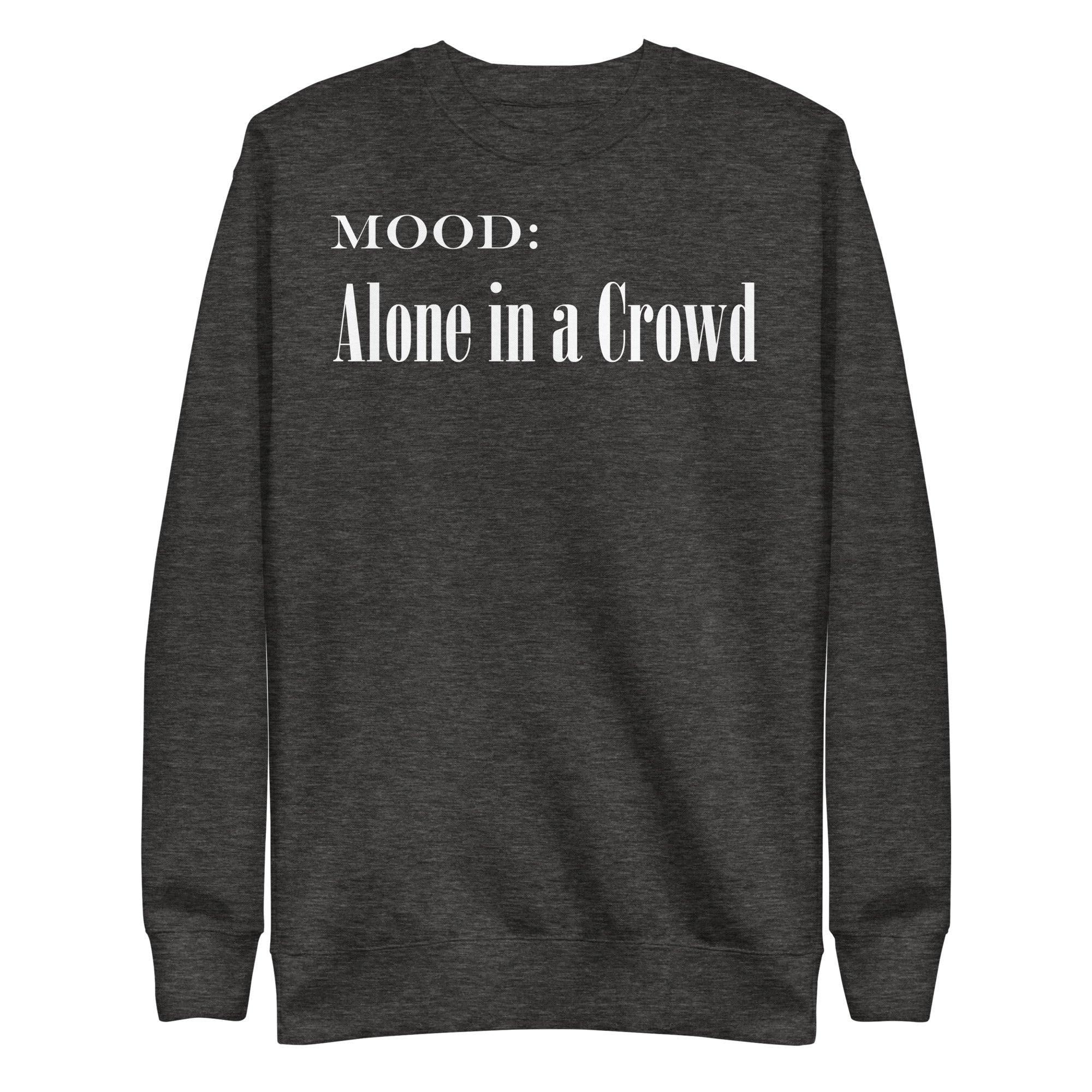 Alone in a Crowd in White - My Mood Gear