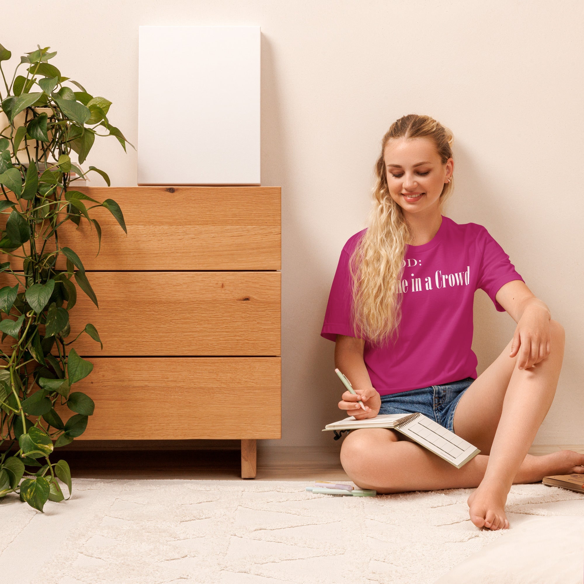 Alone in a Crowd in White - My Mood Gear