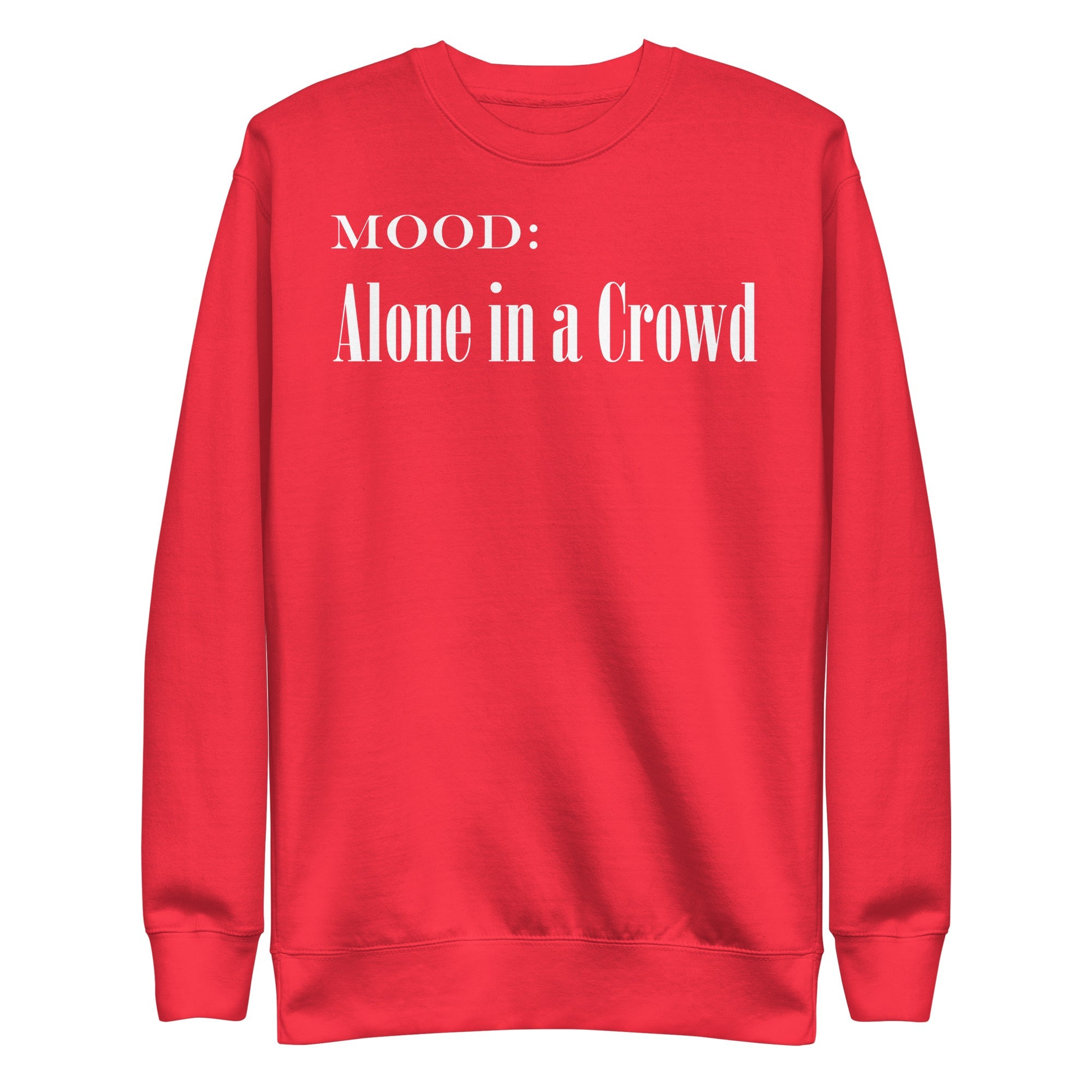 Alone in a Crowd in White - My Mood Gear