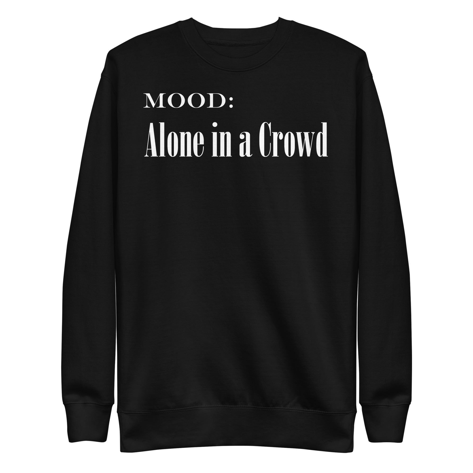 Alone in a Crowd in White - My Mood Gear