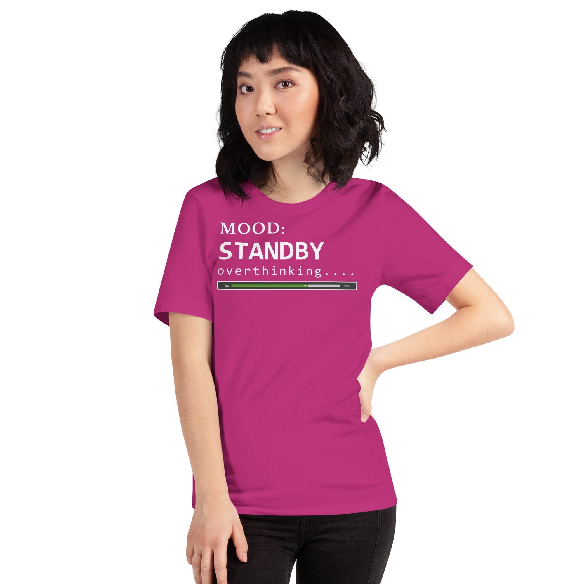 Status: Overthinking in White - My Mood Gear