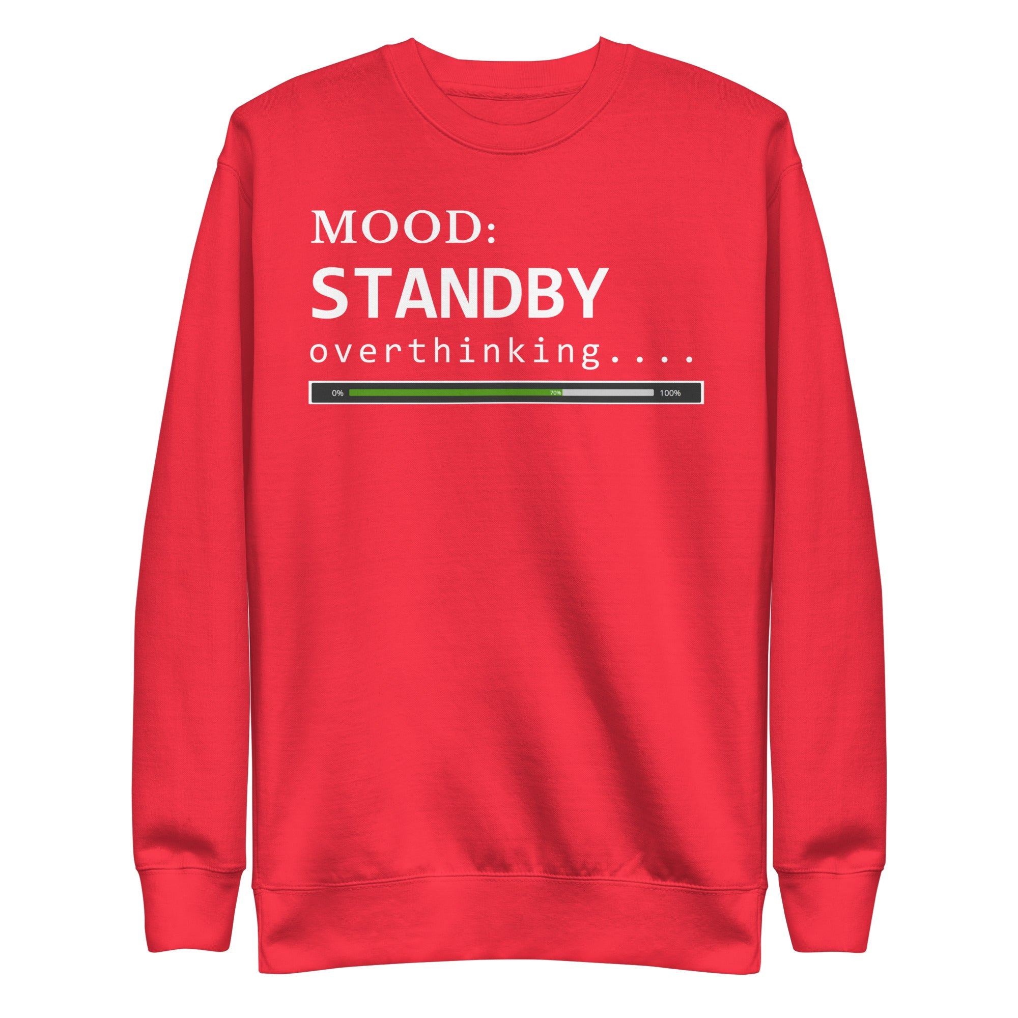 Status: Overthinking in White - My Mood Gear