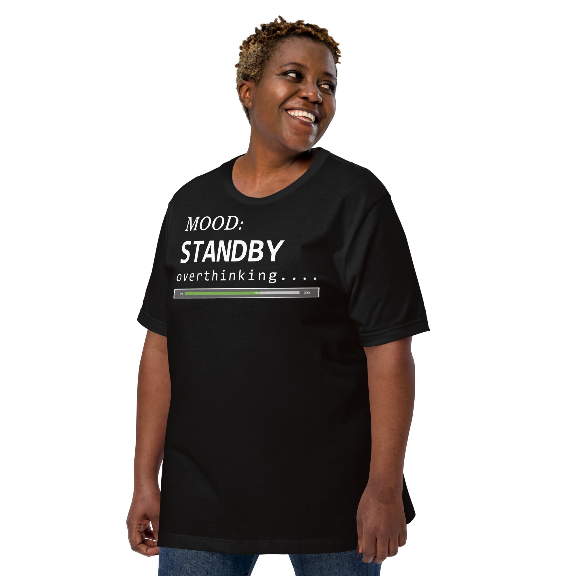 Status: Overthinking in White - My Mood Gear