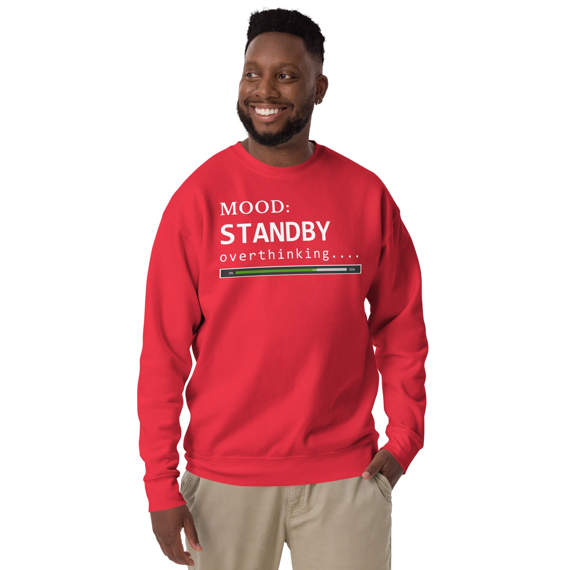 Status: Overthinking in White - My Mood Gear