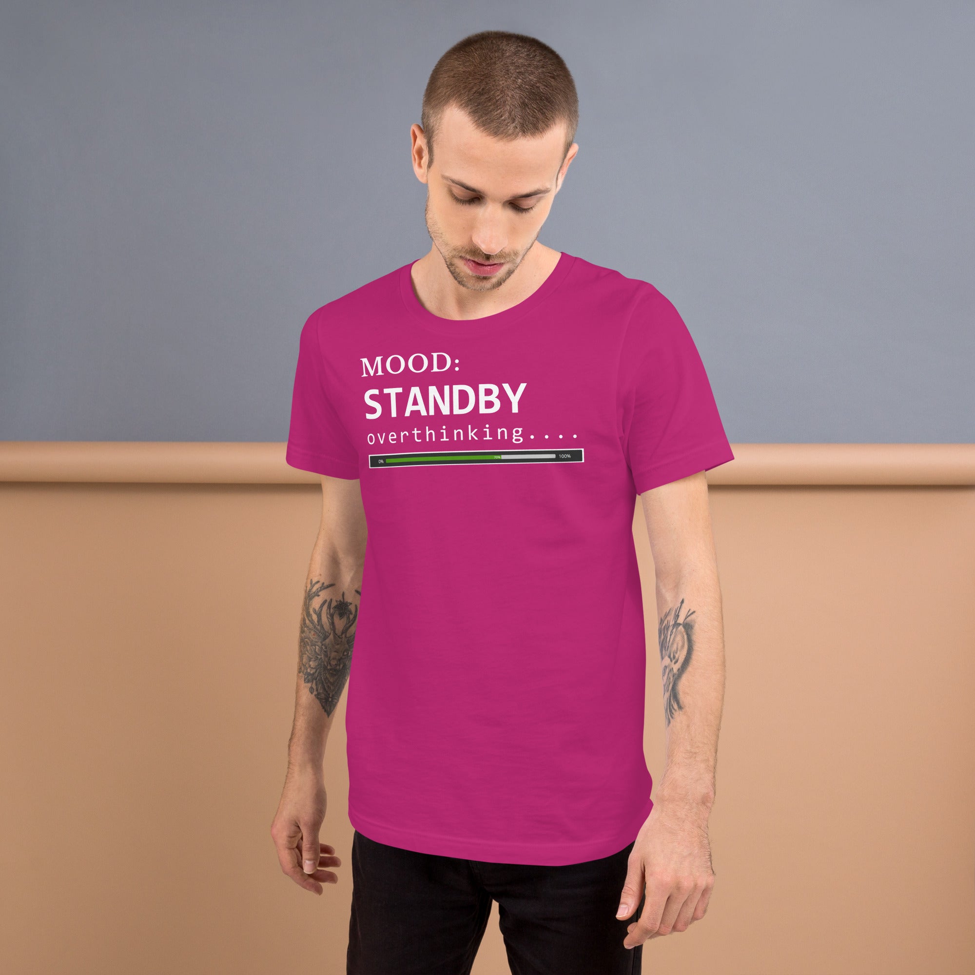 Status: Overthinking in White - My Mood Gear