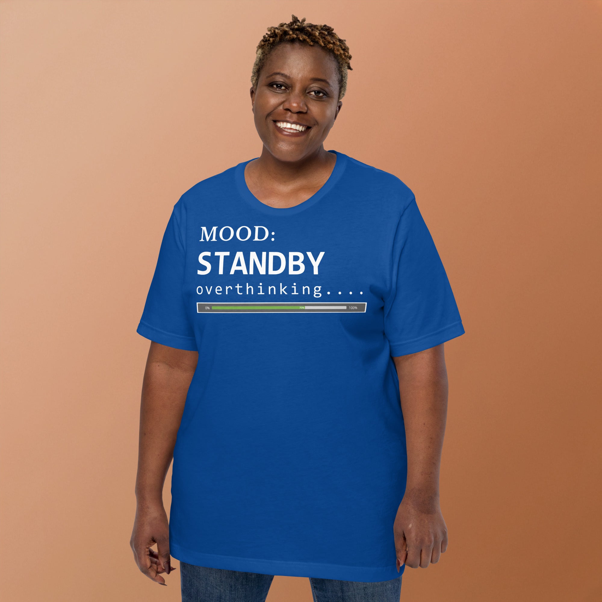 Status: Overthinking in White - My Mood Gear