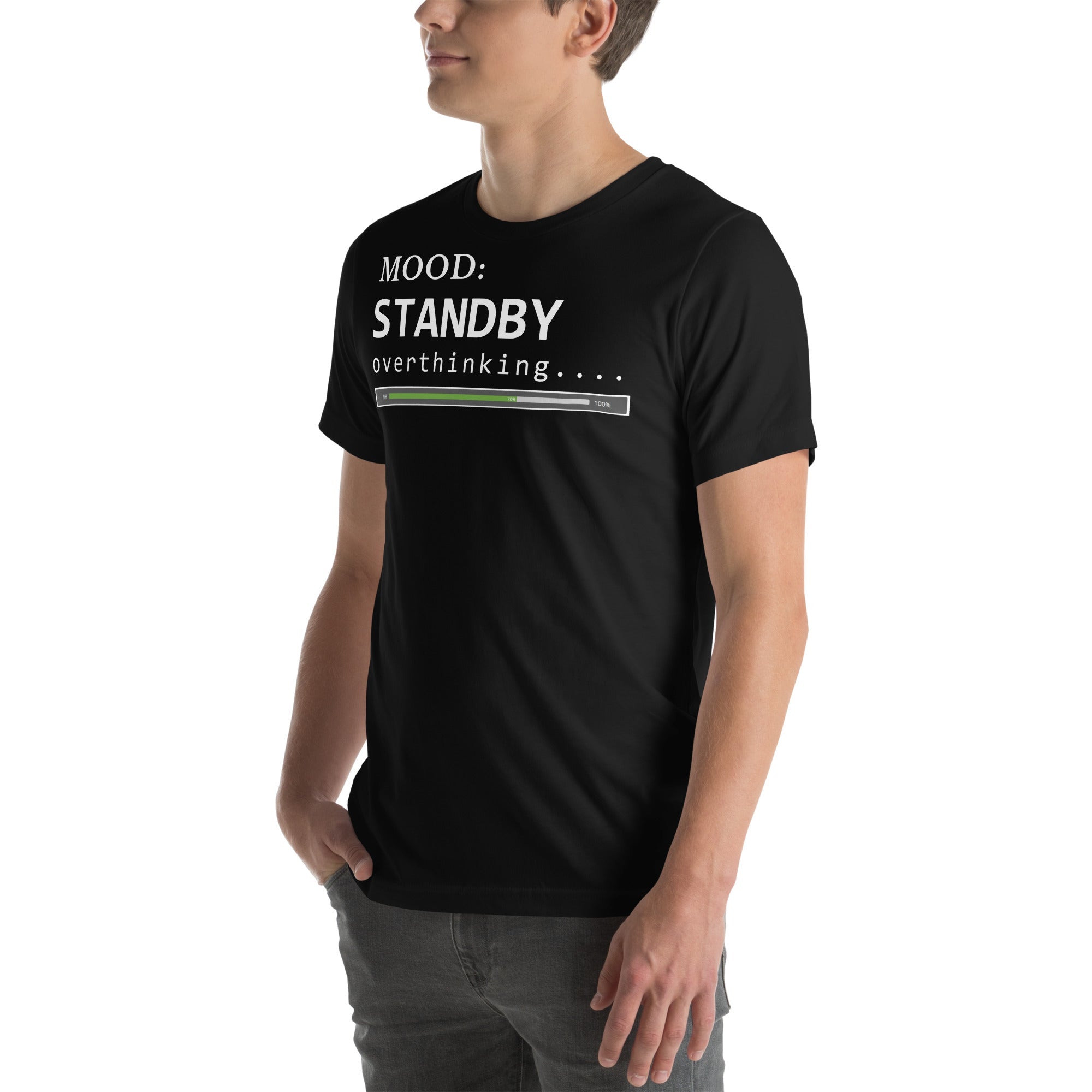 Status: Overthinking in White - My Mood Gear