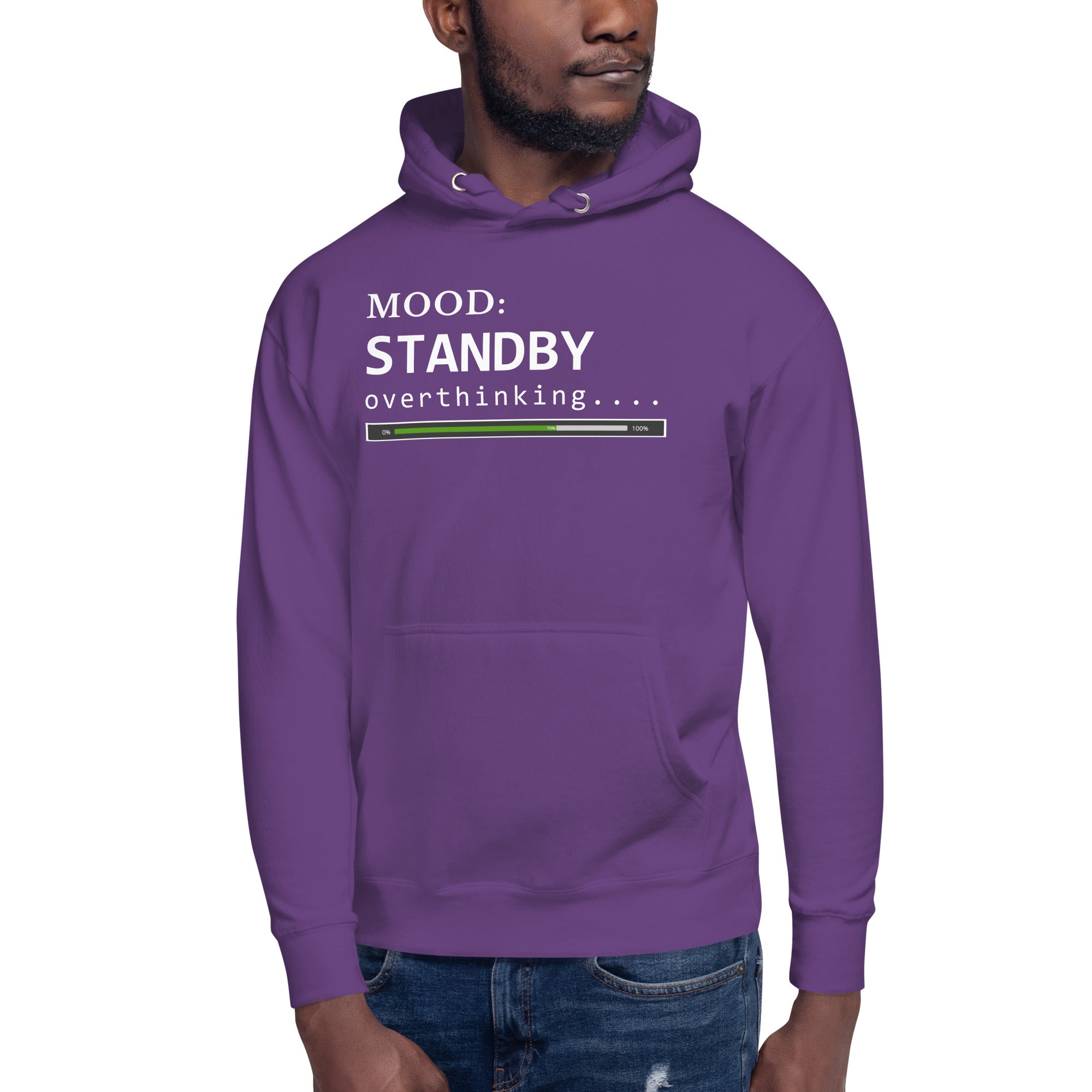 Status: Overthinking in White - My Mood Gear