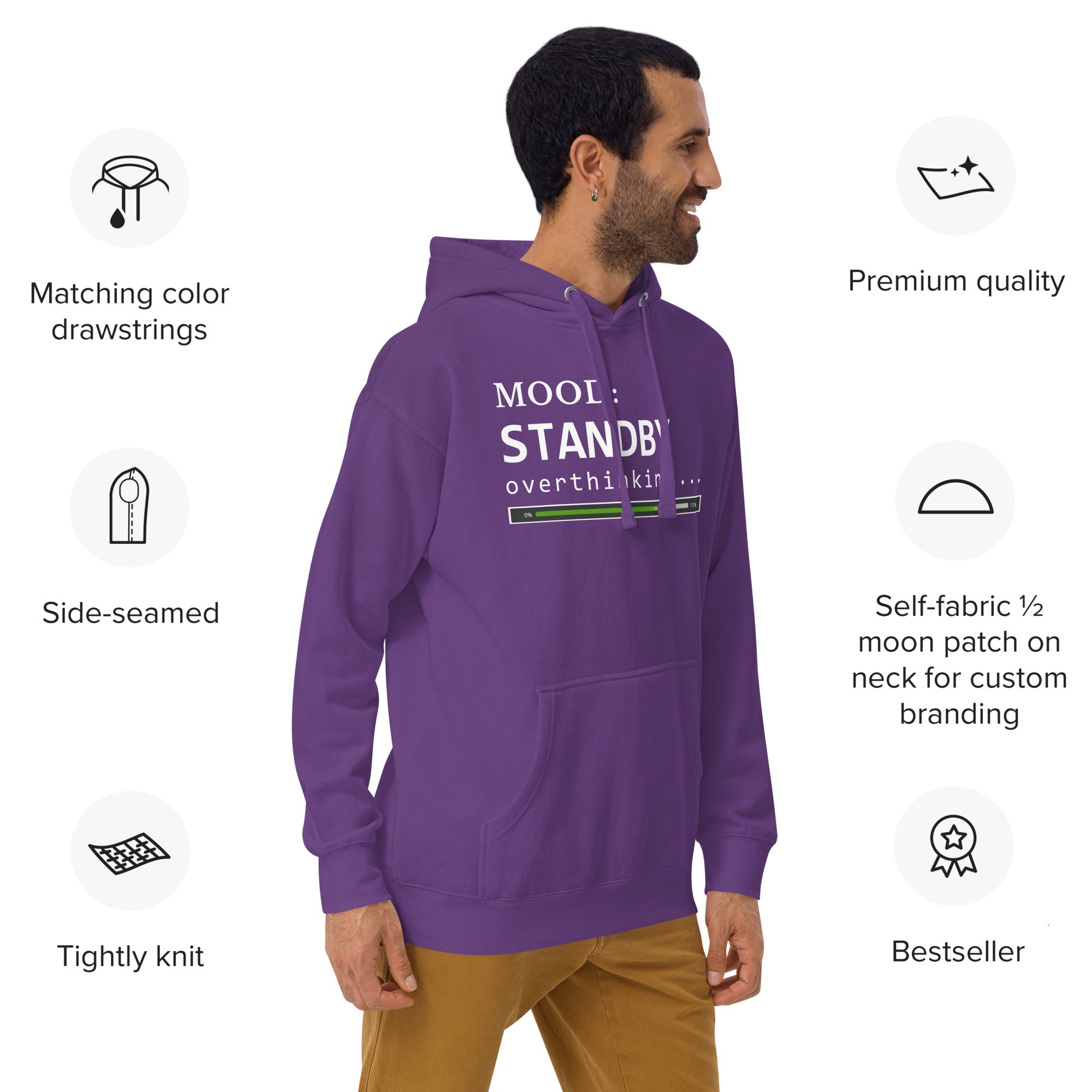 Status: Overthinking in White - My Mood Gear