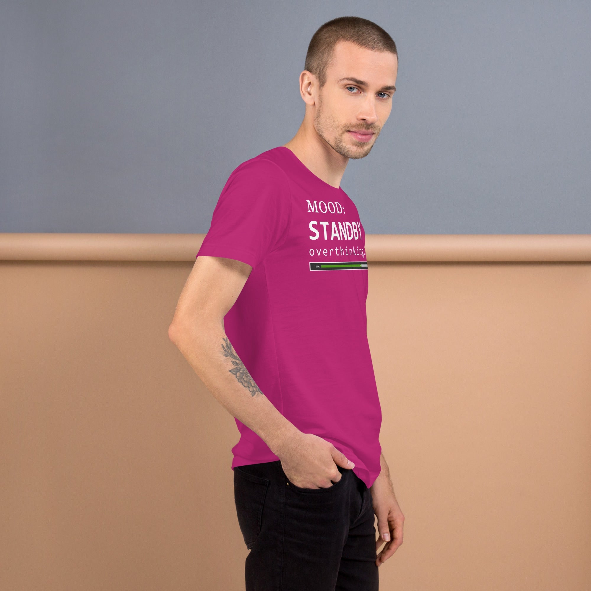 Status: Overthinking in White - My Mood Gear