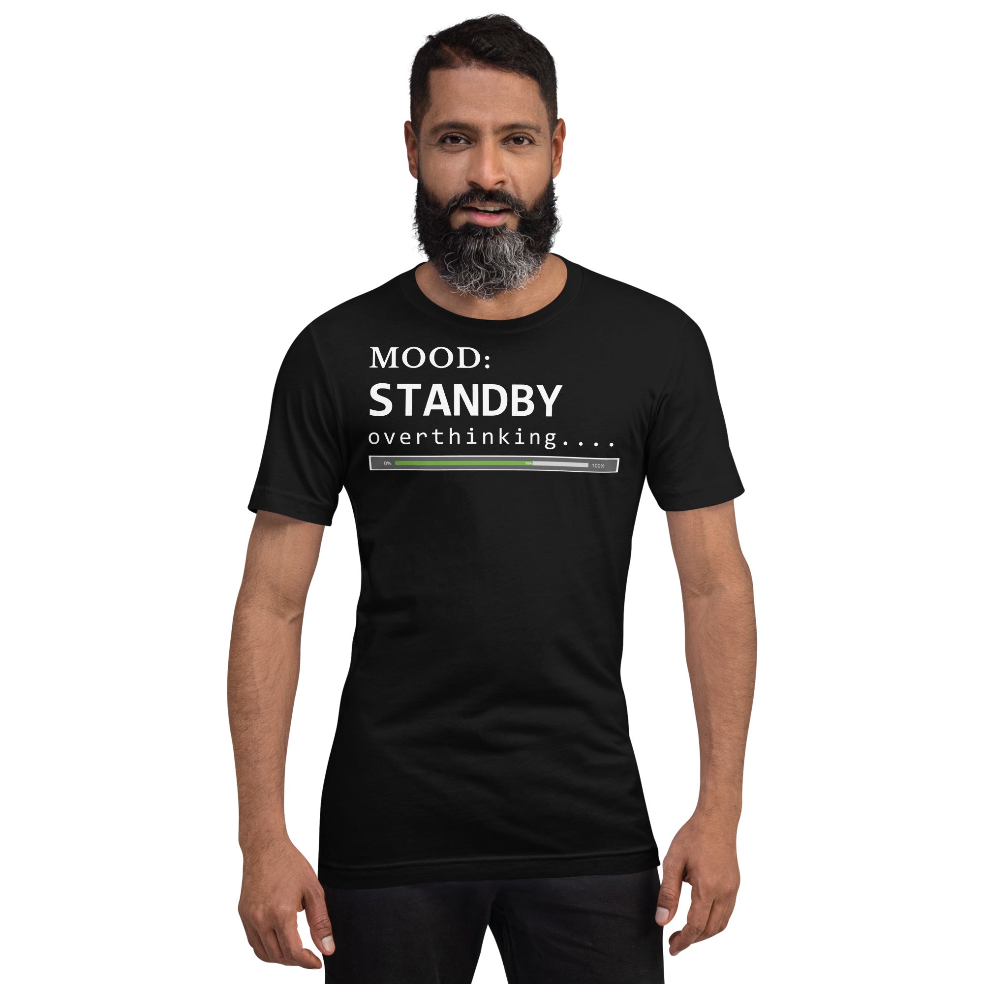 Status: Overthinking in White - My Mood Gear