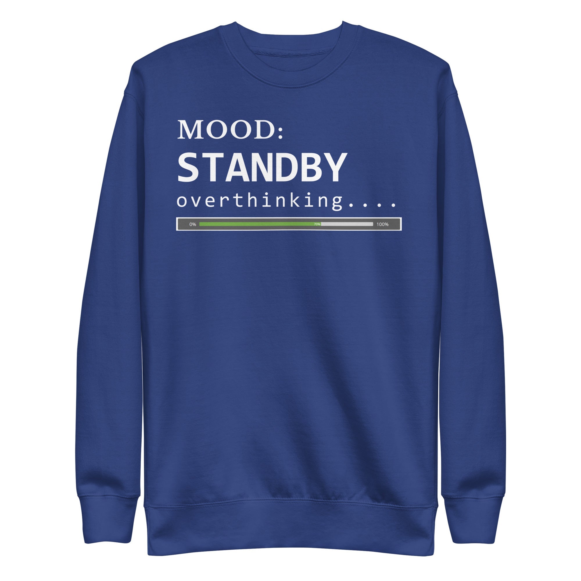 Status: Overthinking in White - My Mood Gear