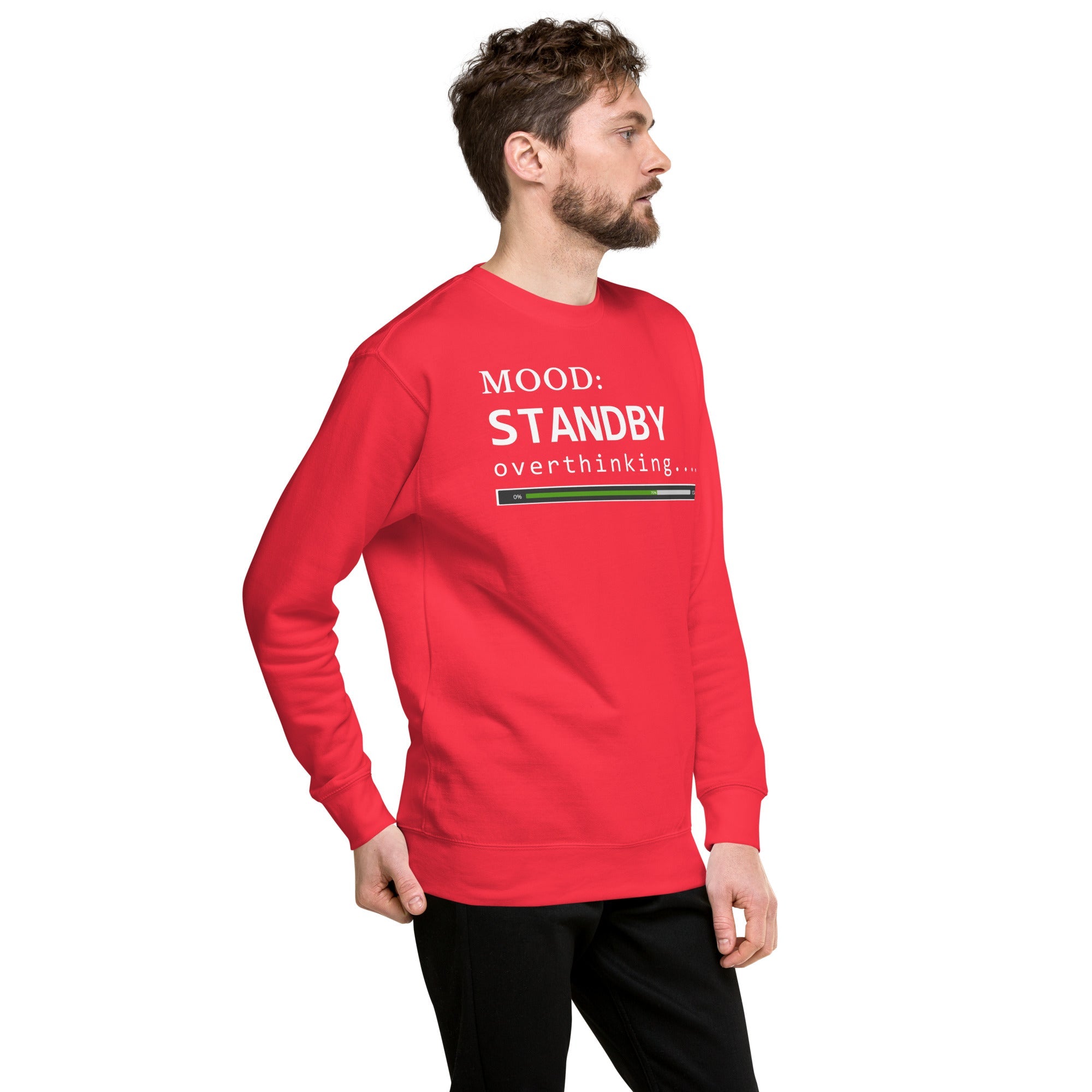 Status: Overthinking in White - My Mood Gear