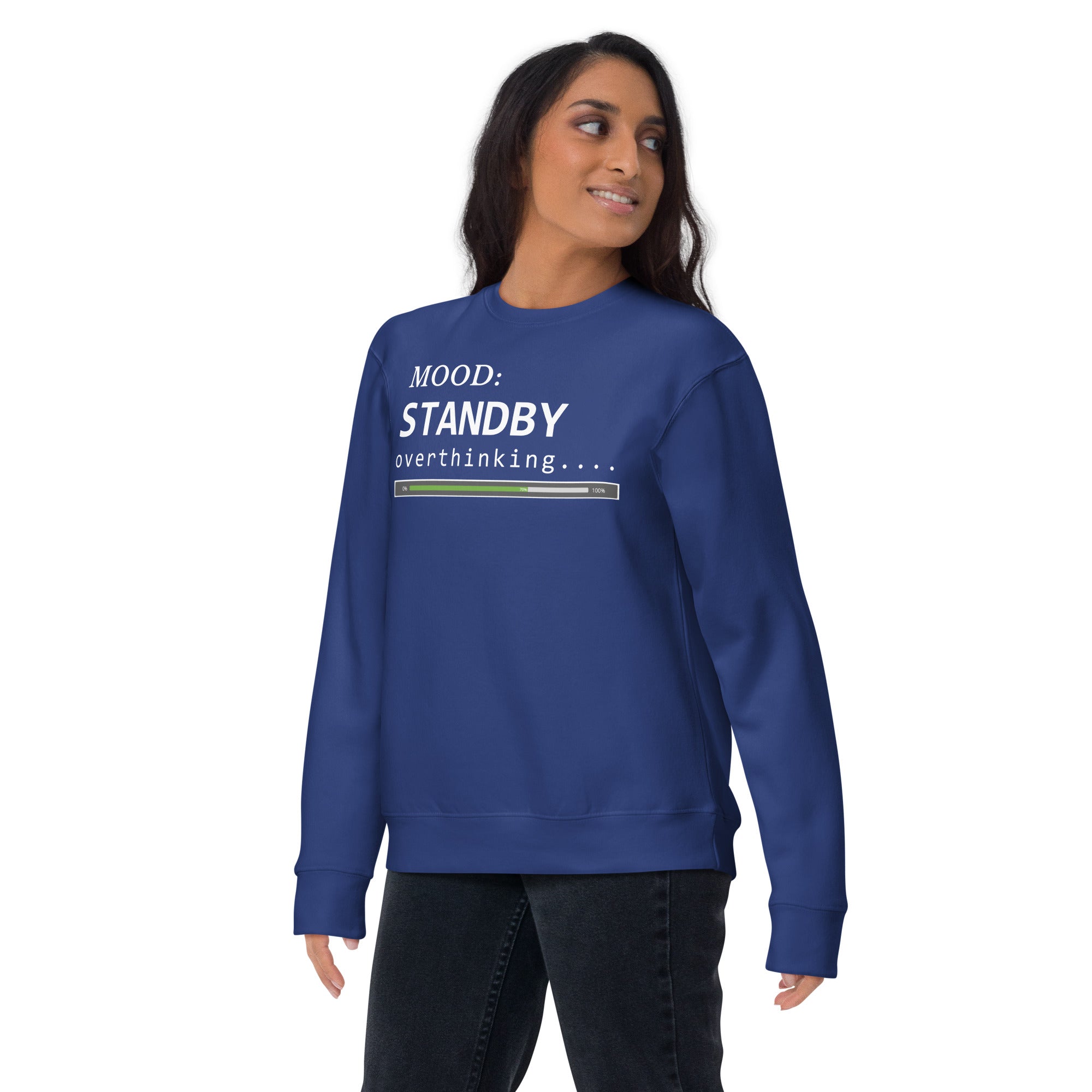 Status: Overthinking in White - My Mood Gear