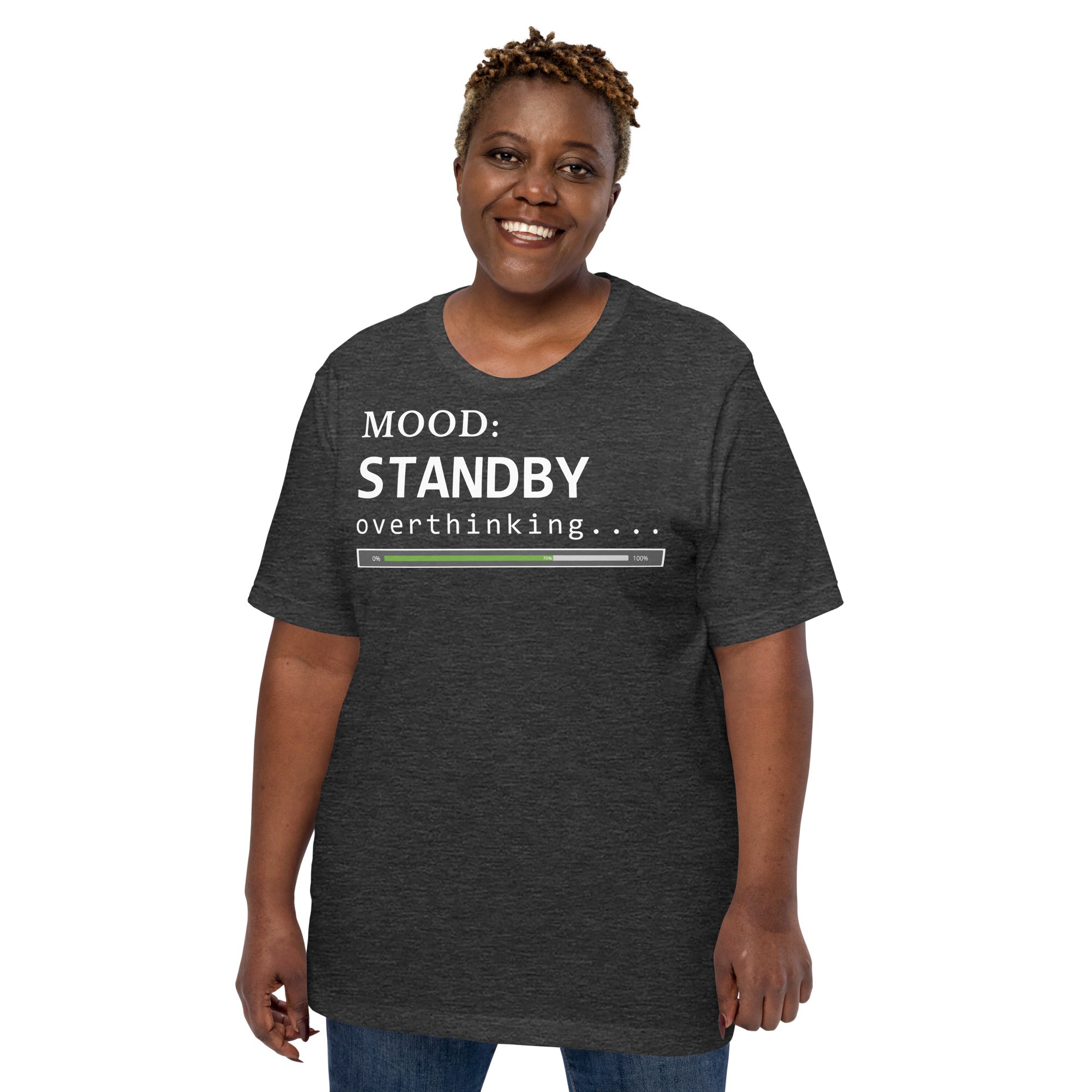 Status: Overthinking in White - My Mood Gear