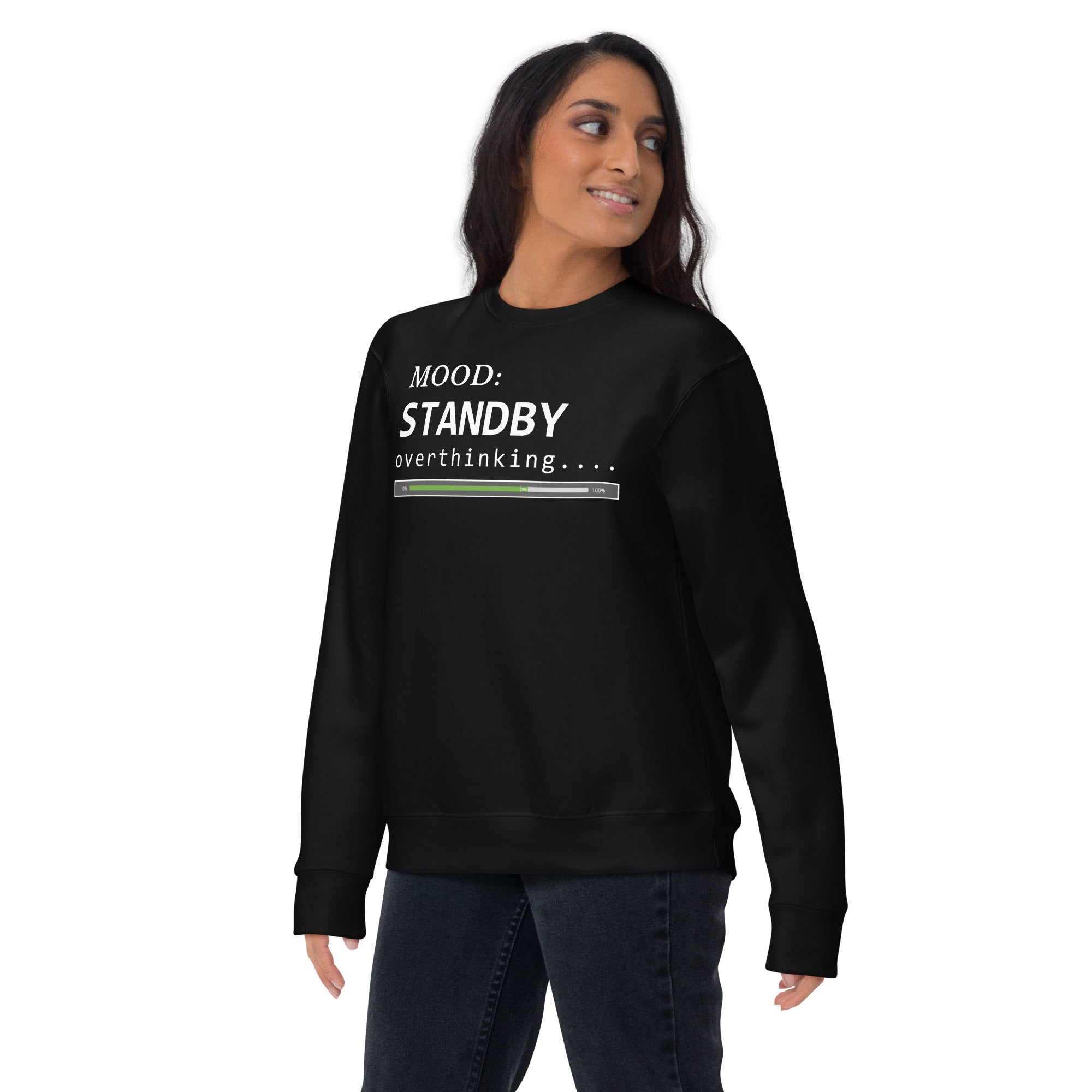 Status: Overthinking in White - My Mood Gear