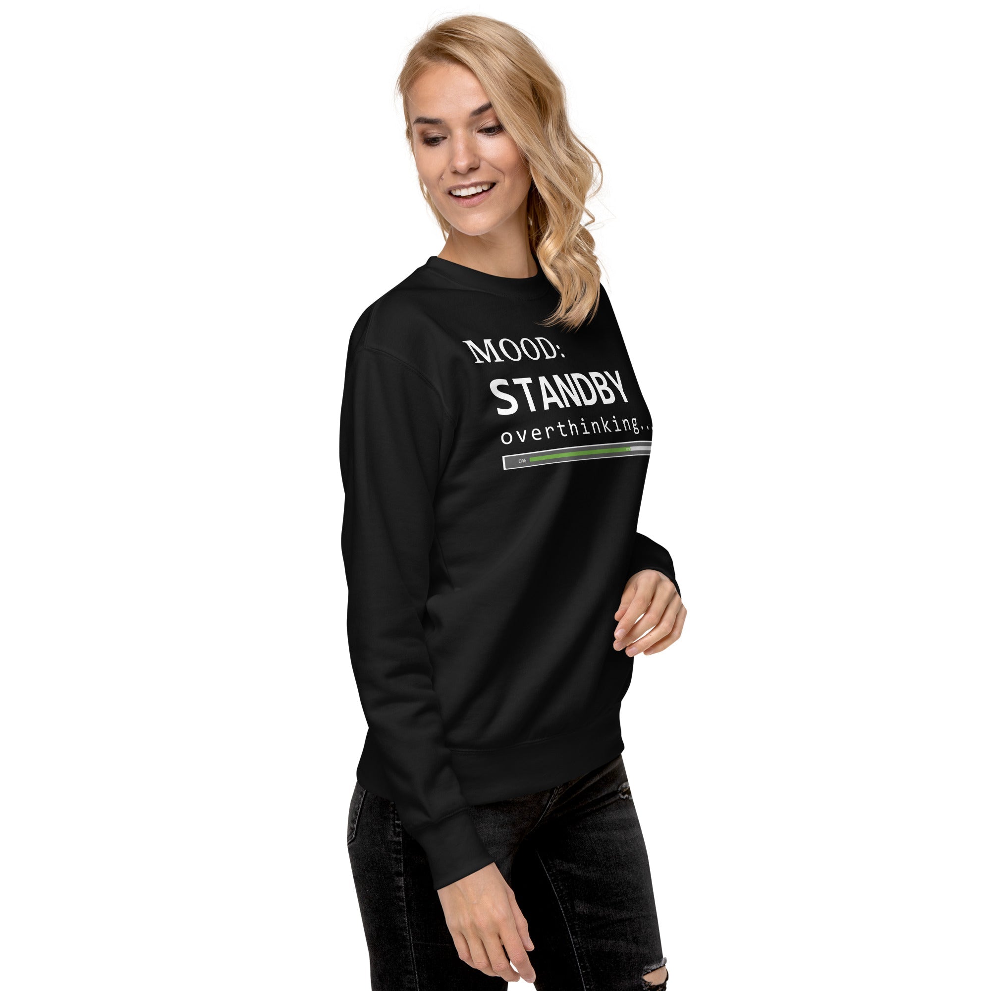 Status: Overthinking in White - My Mood Gear