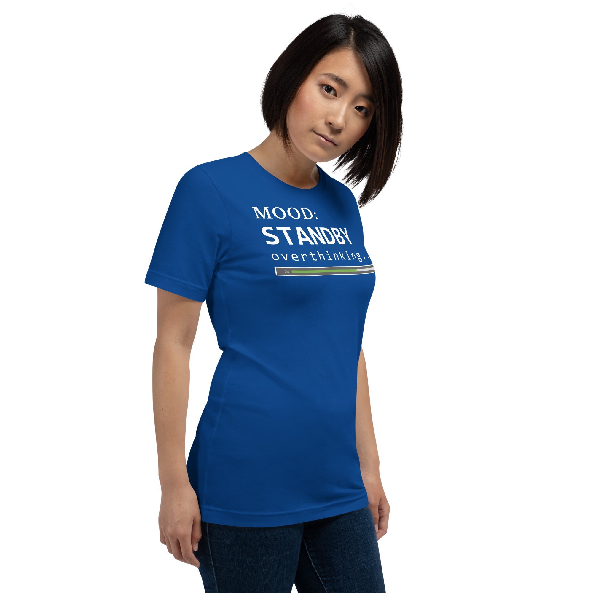 Status: Overthinking in White - My Mood Gear