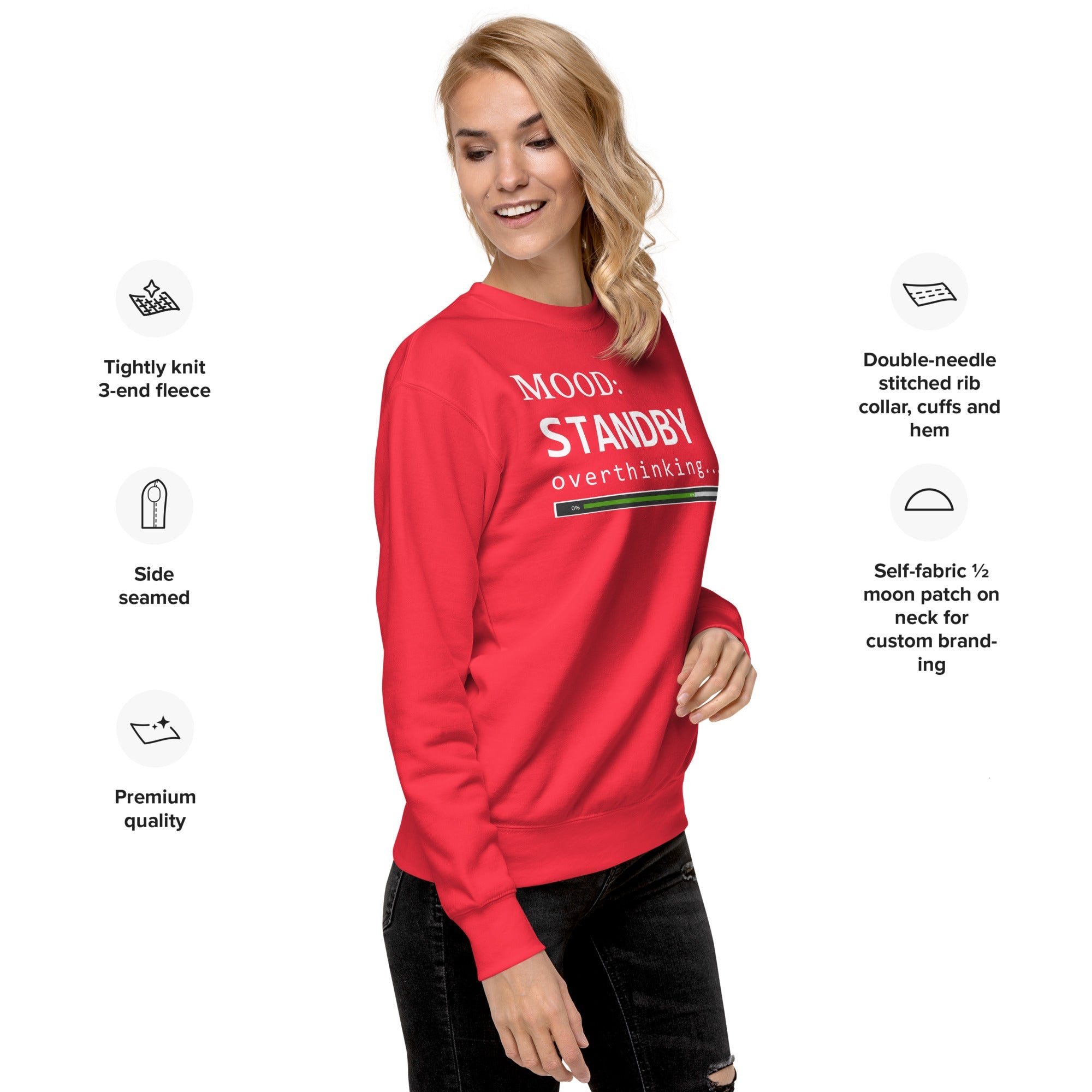 Status: Overthinking in White - My Mood Gear