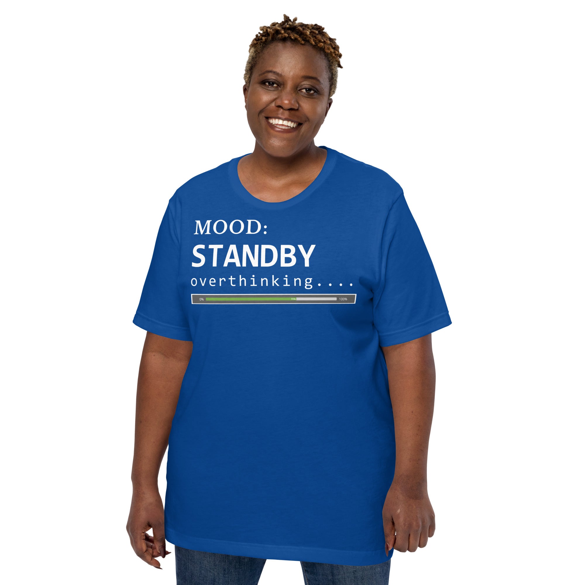 Status: Overthinking in White - My Mood Gear