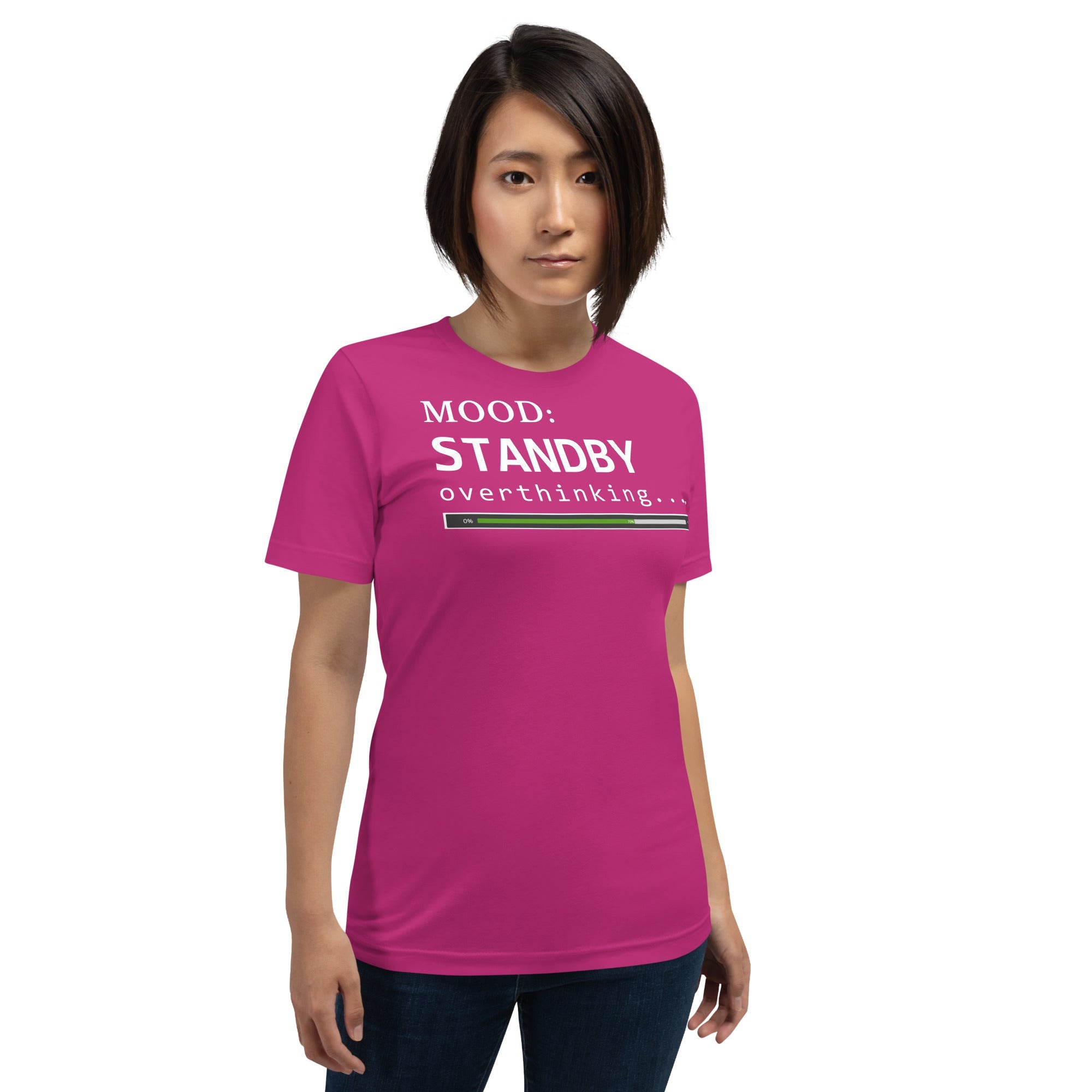 Status: Overthinking in White - My Mood Gear