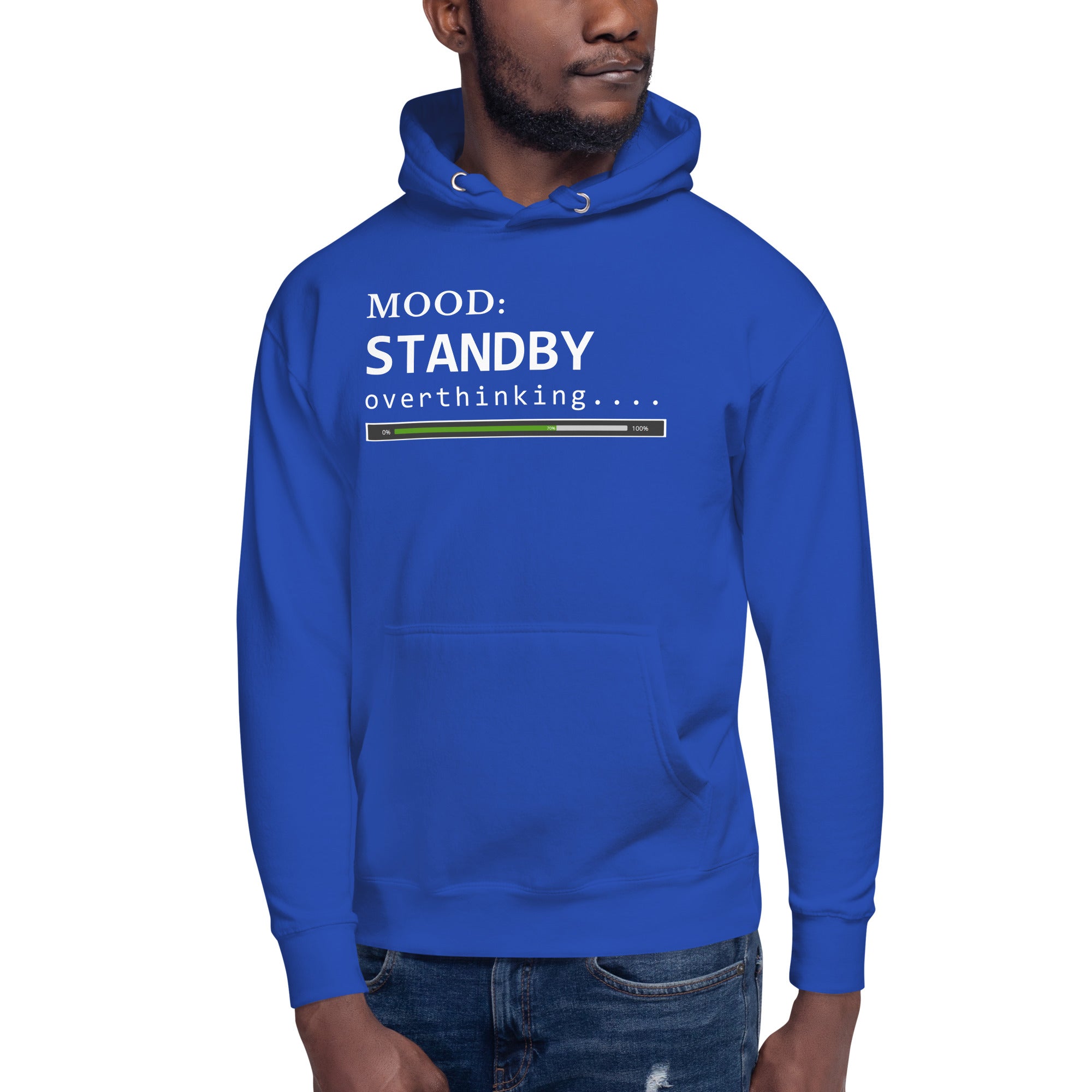 Status: Overthinking in White - My Mood Gear