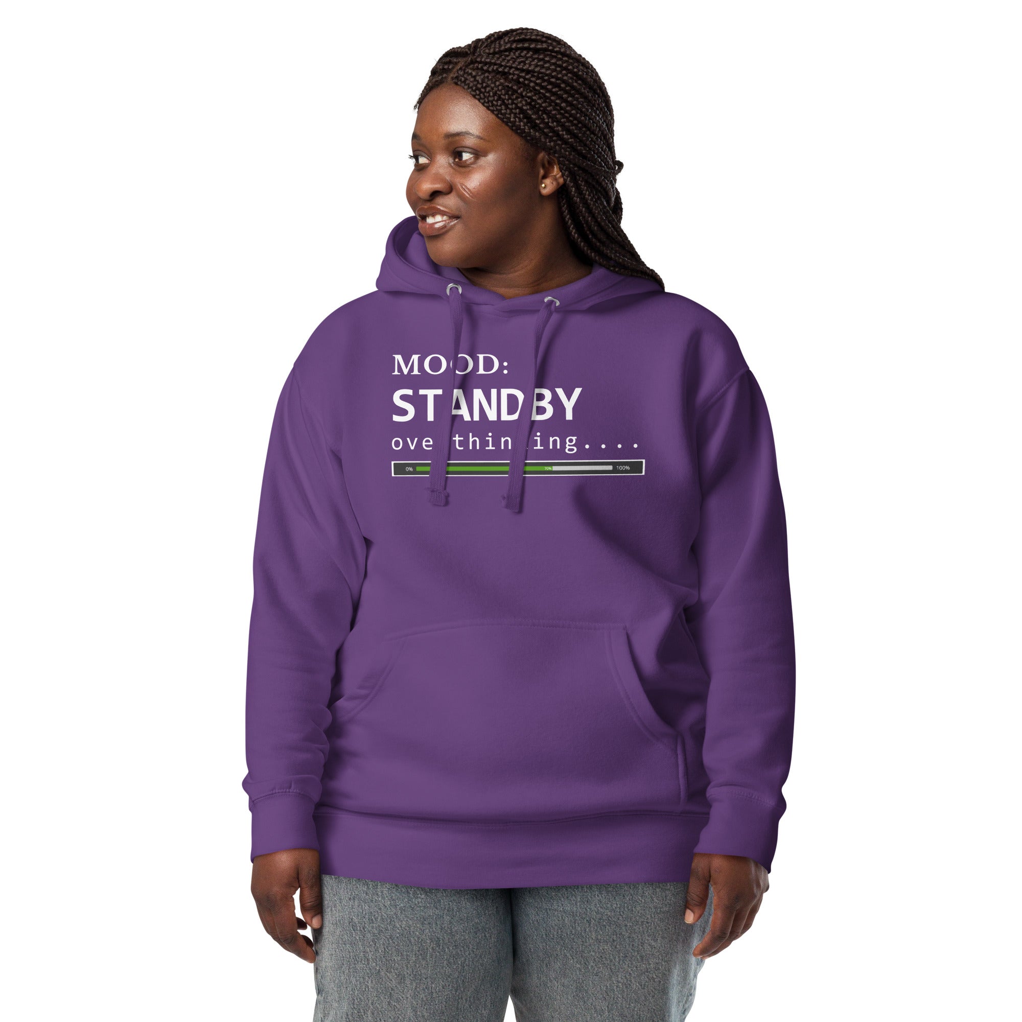 Status: Overthinking in White - My Mood Gear