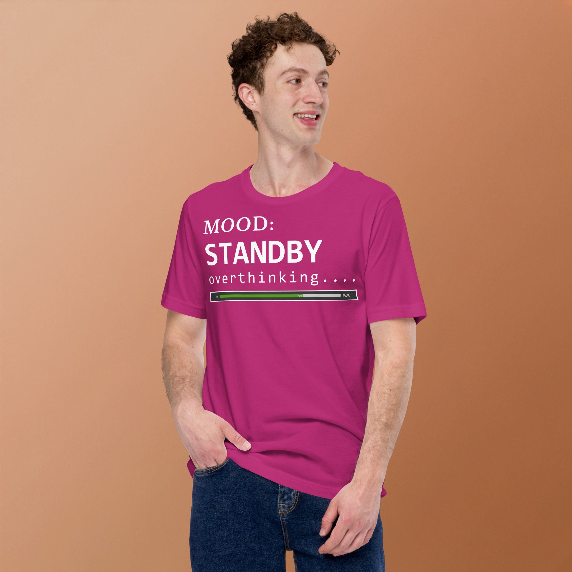 Status: Overthinking in White - My Mood Gear